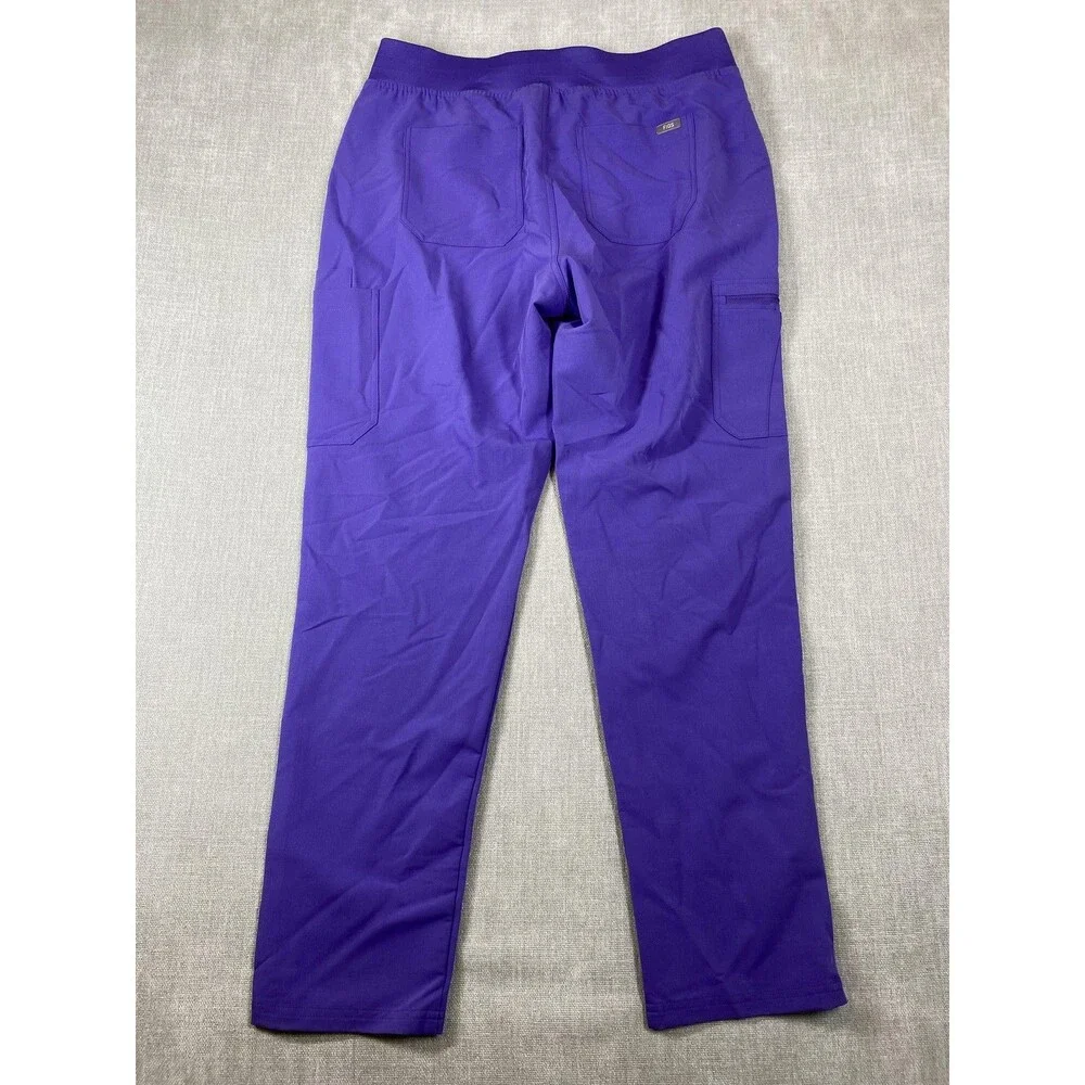 FIGS Technical Collection HW Yola Pants Womens XL Tall Purple Scrub Medical